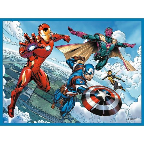 Trefl Puzzle 2w1 memos Bohaterowie w akcji, Avengers