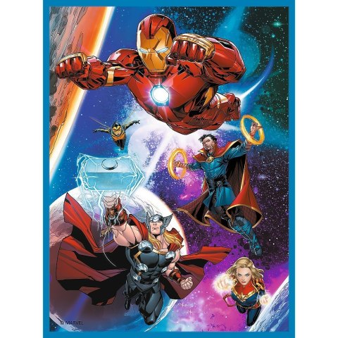 Trefl Puzzle 2w1 memos Bohaterowie w akcji, Avengers