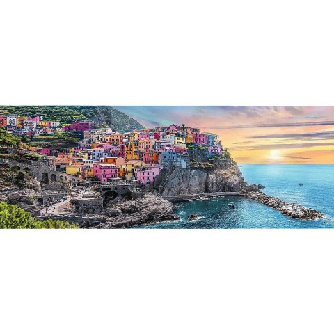 Trefl Puzzle 500 elementów Panorama Vernazza o zachodzie słońca, Włochy