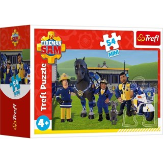 Trefl Puzzle 54 elementy mini Strażak Sam w gotowości