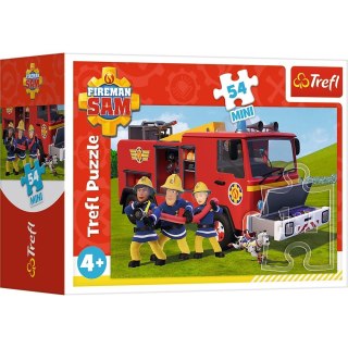 Trefl Puzzle 54 elementy mini Strażak Sam w gotowości