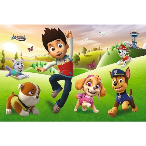 Trefl Puzzle 60 elementów XXL Super Shape Uśmiechnięte pieski Paw Patrol