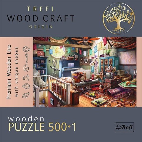 Trefl Puzzle drewniane 500+1 elementów Skarby na strychu