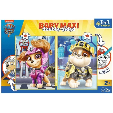 Trefl Układanka Baby MAXI 2x10 elementów Radosna drużyna Paw Patrol