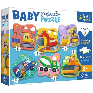 Trefl Układanka Baby Progressive Puzzle Pojazdy