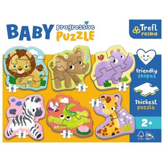 Trefl Układanka Baby Progressive Puzzle Safari