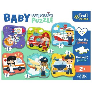 Trefl Układanka Baby Progressive Puzzle Zawody i pojazdy