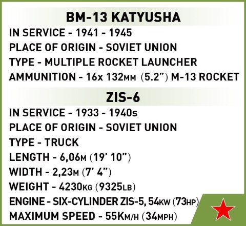 Cobi Klocki Klocki BM-13 Katyusha (ZIS-6)