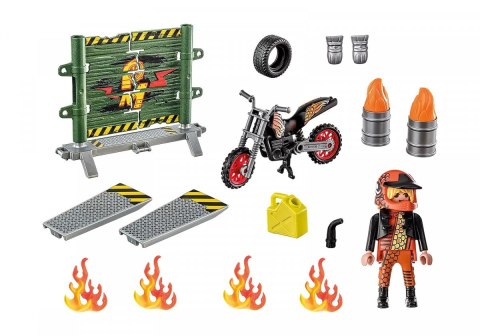 Playmobil Zestaw z figurką Stunt Show 71256 Starter Pack Pokaz kaskaderski ze ścianą ognia