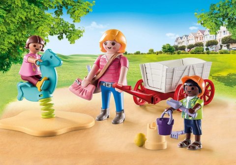 Playmobil Zestaw z figurkami City Life 71258 Starter Pack Opiekunka z wózkiem