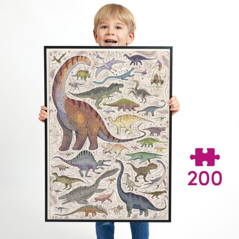 CzuCzu Puzzle 200 elementów Puzzlove Dinozaury