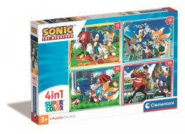 Clementoni Puzzle 4w1 Super Kolor Sonic