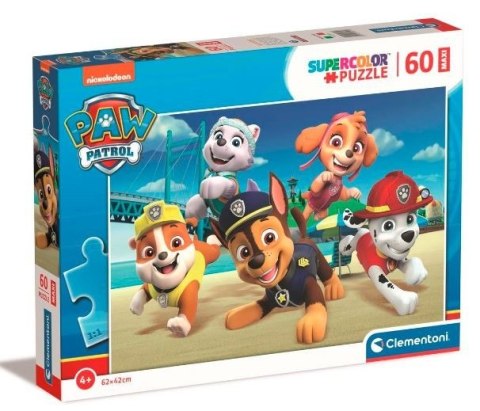 Clementoni Puzzle 60 elementów Maxi Super Kolor Paw Patrol