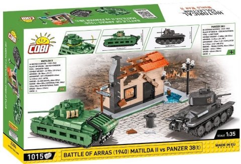 Cobi Klocki Klocki Bitwa pod Arras 1940 Matilda II kontra Panzer 38(t)