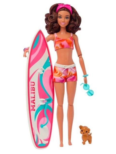 Mattel Barbie Lalka z deską surfingową