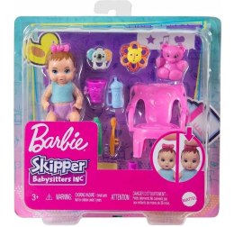 Mattel Lalka Barbie Dziecko i akcesoria - mycie zębów