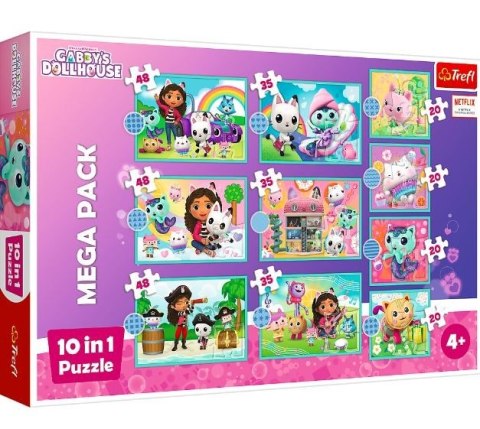 Trefl Puzzle 10w1 W świecie Gabi Gabby Dollhouse