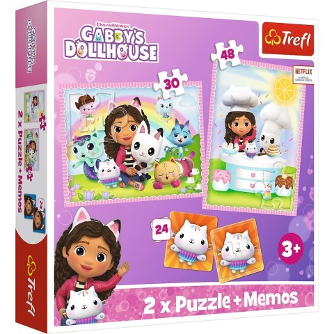 Trefl Puzzle 2w1 memos Gabi z kocim przyjacielem Gabbys Dollhouse