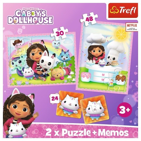 Trefl Puzzle 2w1 memos Gabi z kocim przyjacielem Gabbys Dollhouse