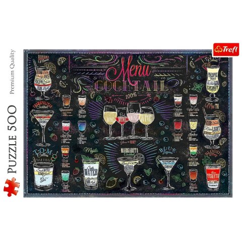 Trefl Puzzle 500 elementów Karta drinków