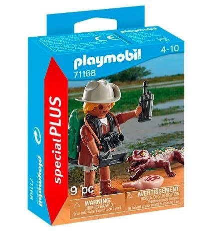 Playmobil Zestaw z figurką Special Plus 71168 Badacz z aligatorem