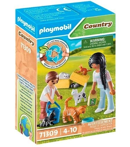 Playmobil Zestaw z figurkami Country 71309 Rodzina kotków