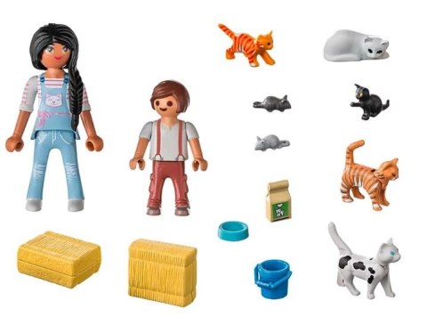 Playmobil Zestaw z figurkami Country 71309 Rodzina kotków