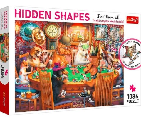 Trefl Puzzle 1086 elementów Hidden Shapes Wieczór gier