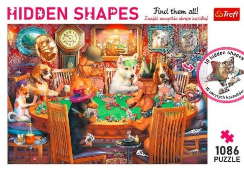 Trefl Puzzle 1086 elementów Hidden Shapes Wieczór gier