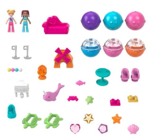 Mattel Zestaw Polly Pocket Narwal Łódź Podwodna