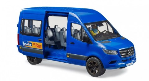 BRUDER Samochód Mercedes Benz Sprinter minibus niebieski z kierowcą