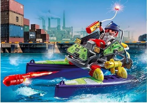 Playmobil Zestaw z figurką City Action 71147 Quad terenowy jednostki specjalnej