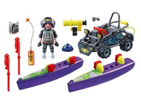 Playmobil Zestaw z figurką City Action 71147 Quad terenowy jednostki specjalnej