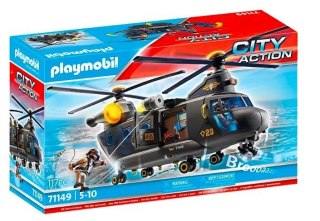 Playmobil Zestaw z pojazdem City Action 71149 Śmigłowiec ratunkowy jednostki specjalnej