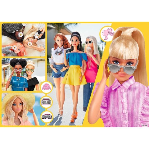 Trefl Puzzle 100 elementów Glitter Brokatowa Barbie