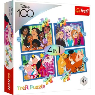 Trefl Puzzle 4w1 Wesoły świat Disneya