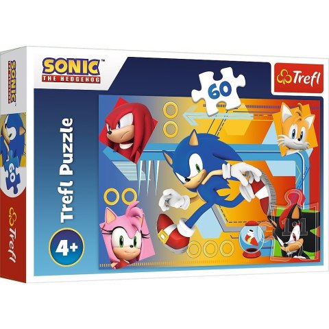 Trefl Puzzle 60 elementów Sonic w akcji