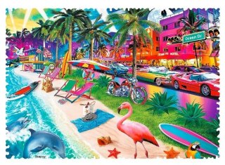 Trefl Puzzle 600 elementów Crazy Shapes Plaża w Miami