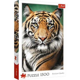 Trefl Puzzle 1500 elementów Portret tygrysa