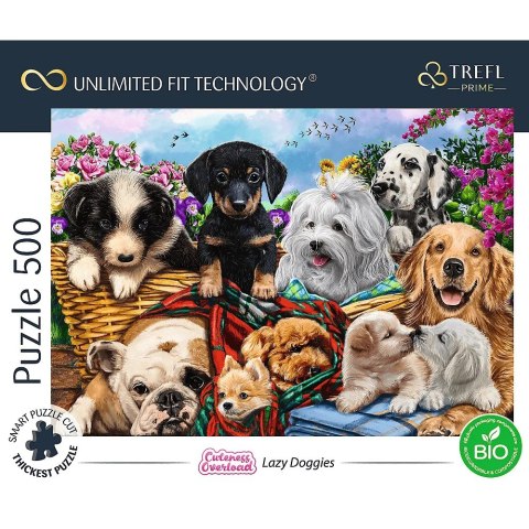 Trefl Puzzle 500 elementów UFT Leniwe pieski