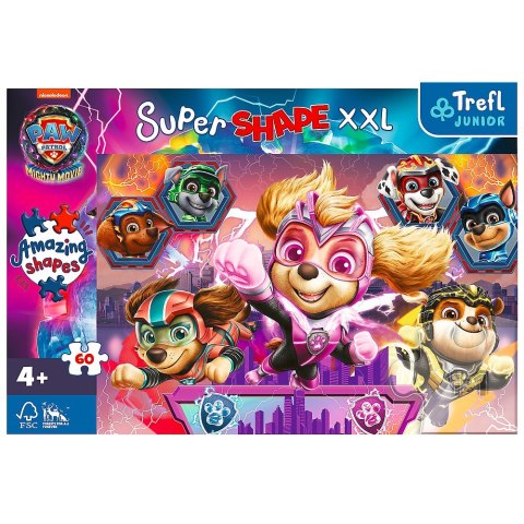 Trefl Puzzle 60 elementów XXL Super Shape Psi Patrol