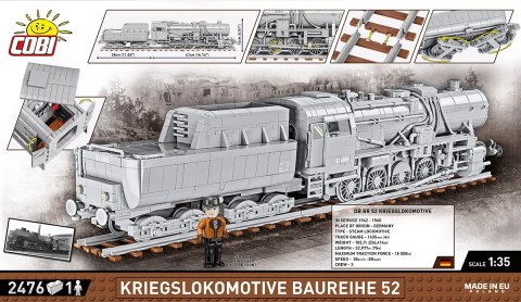 Cobi Klocki Klocki Kriegslokomotive Baureihe 52