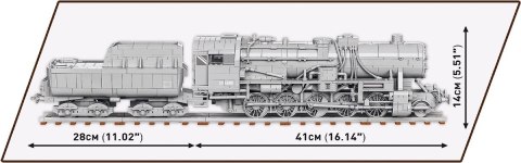 Cobi Klocki Klocki Kriegslokomotive Baureihe 52