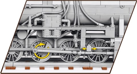 Cobi Klocki Klocki Kriegslokomotive Baureihe 52