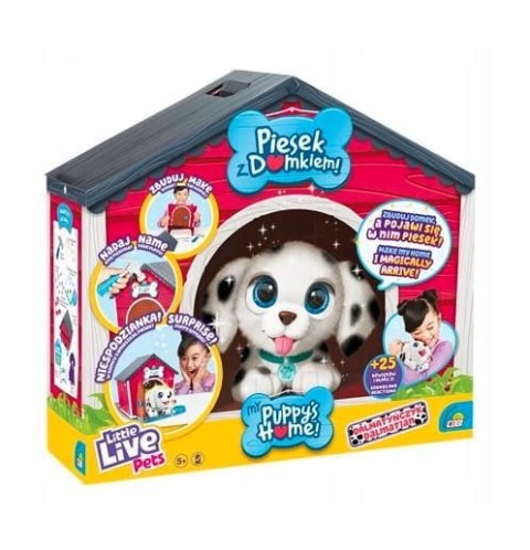 Cobi Maskotka Little Live Pets Piesek z domkiem Dalmatyńczyk