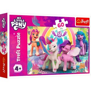 Trefl Puzzle 60 elementów W świecie przyjaźni Kucyki Pony