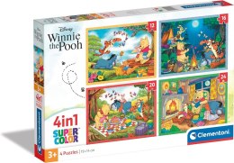 Clementoni Puzzle 4w1 Disney Kubuś Puchatek