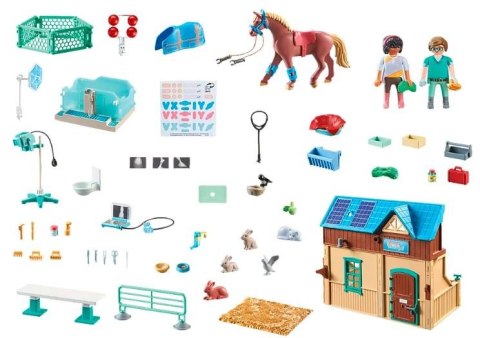 Playmobil Zestaw z figurkami Horses 71352 Hipoterapia i lecznica zwierząt