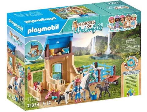 Playmobil Zestaw z figurkami Horses 71353 Amelia i Whisper z boksem stajennym