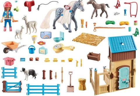 Playmobil Zestaw z figurkami Horses 71353 Amelia i Whisper z boksem stajennym